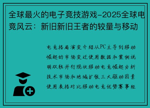 全球最火的电子竞技游戏-2025全球电竞风云：新旧新旧王者的较量与移动浪潮的崛起